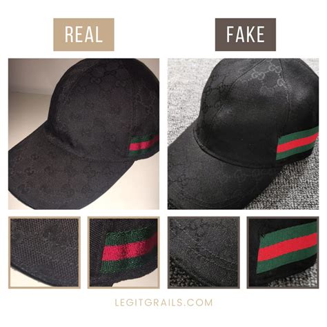 black gucci hat fake